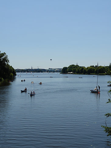 Außenalster Panorama in Richtung Innenstadt