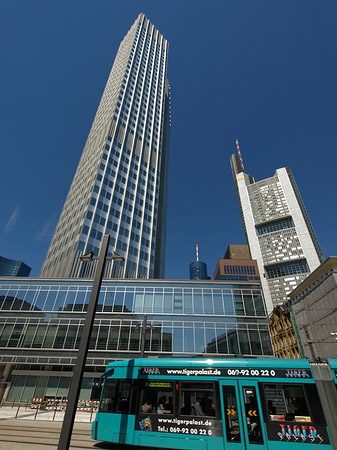 Foto Eurotower neben Commerzbanktower - Frankfurt am Main