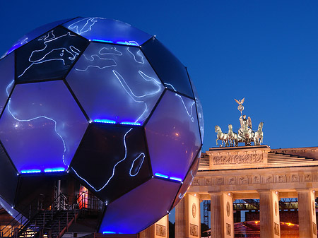 Foto Brandenburger Tor bei Nacht - Berlin