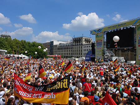 Leinwand und Fans Foto 