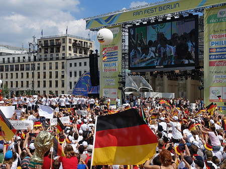 Leinwand und Fans