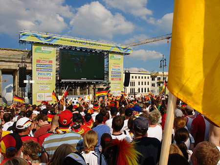Leinwand und Fans