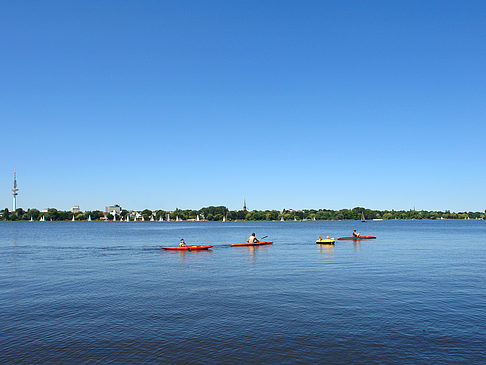 Foto Kanufahrt auf der Außenalster - Hamburg