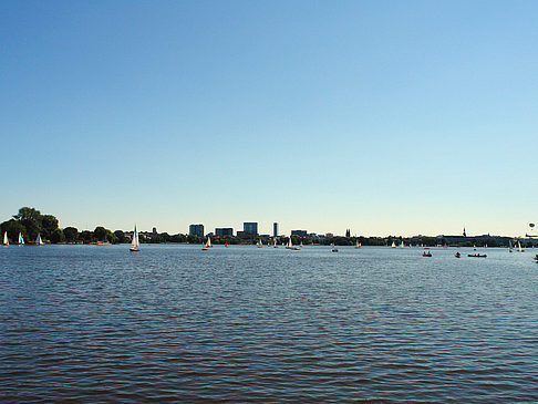 Foto Segelboote auf der Außenalster - Hamburg
