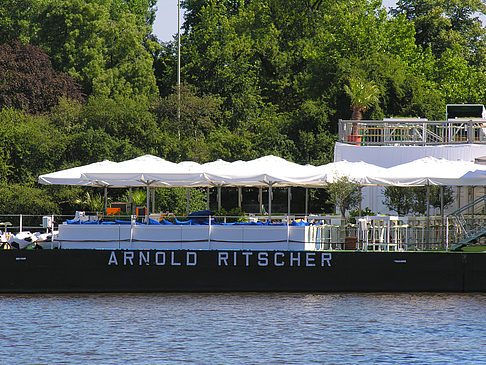 Schiffe auf der Binnenalster Foto 