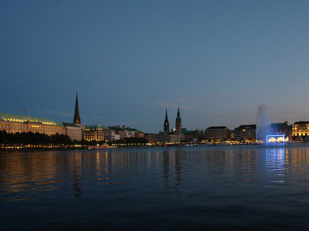 Foto Sonnenuntergang über der Binnenalster