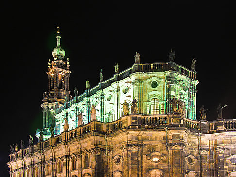 Fotos Hofkirche bei Nacht